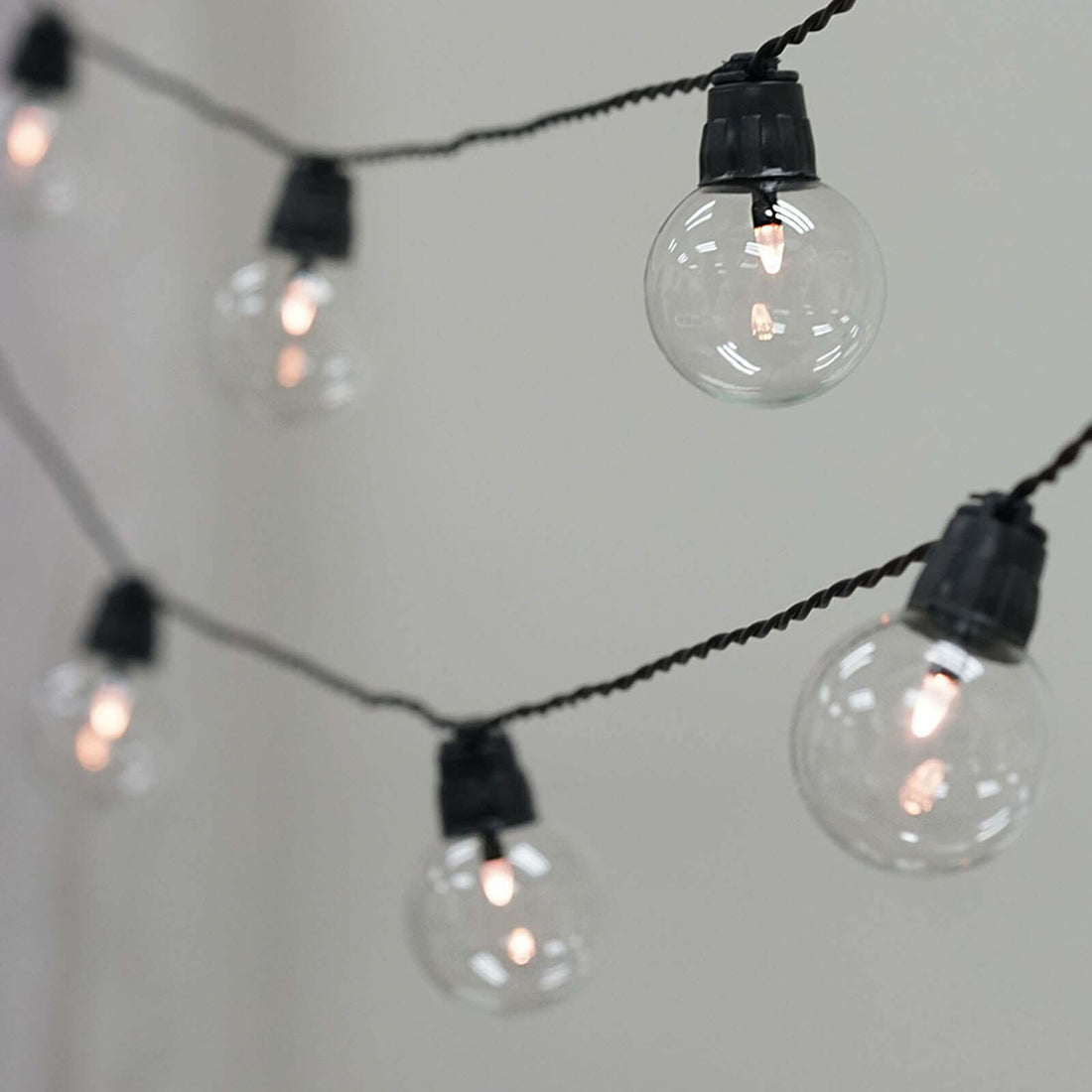 String Lights With Clear Bulbs